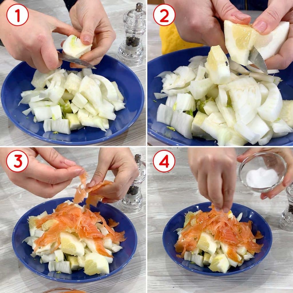 Finocchi, cedro e salmone