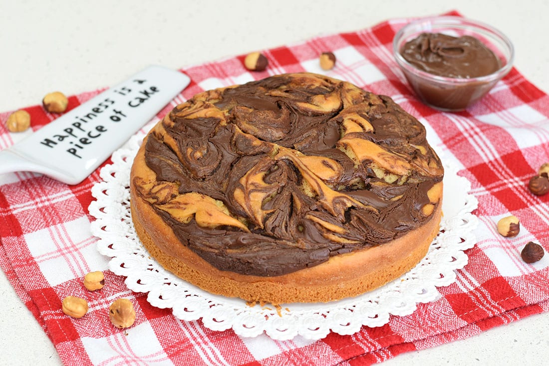 torta variegata alla Nutella
