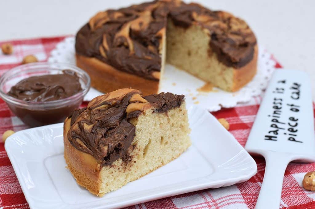 torta variegata alla Nutella