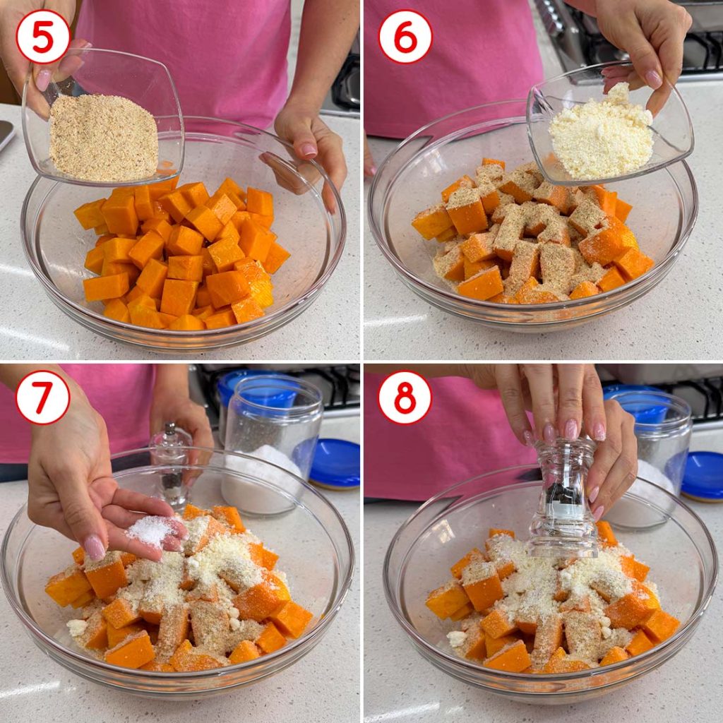 Come condire i cubetti di zucca
