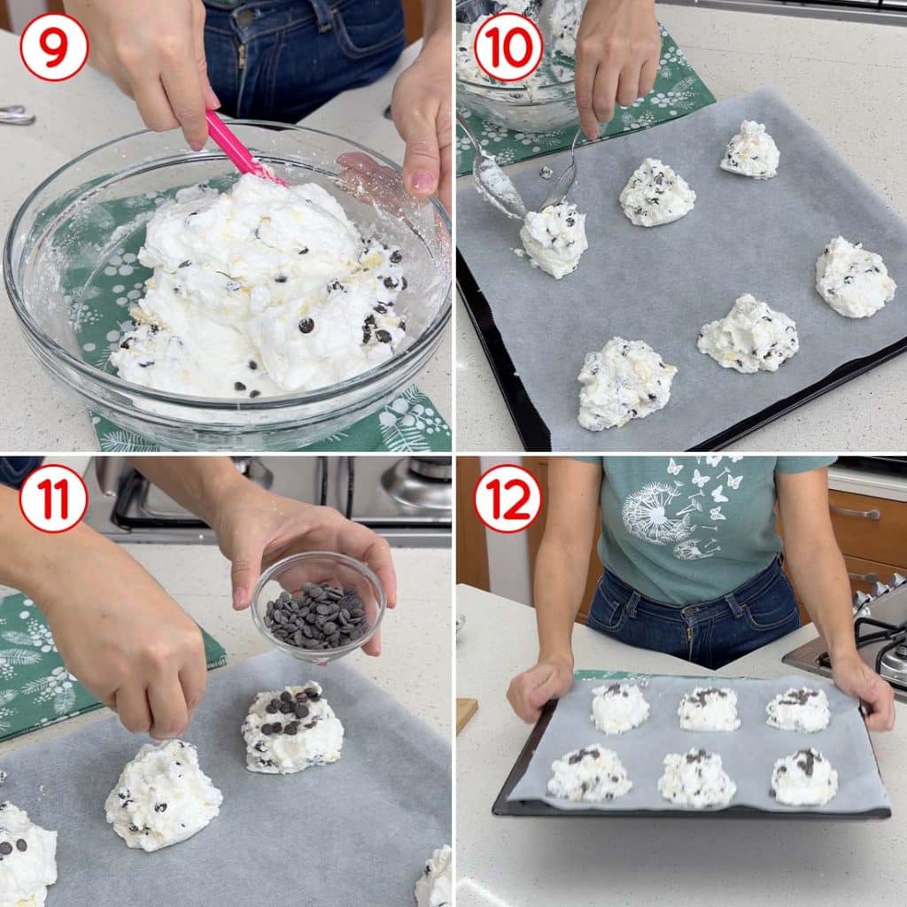 Formazione delle brioche di albumi