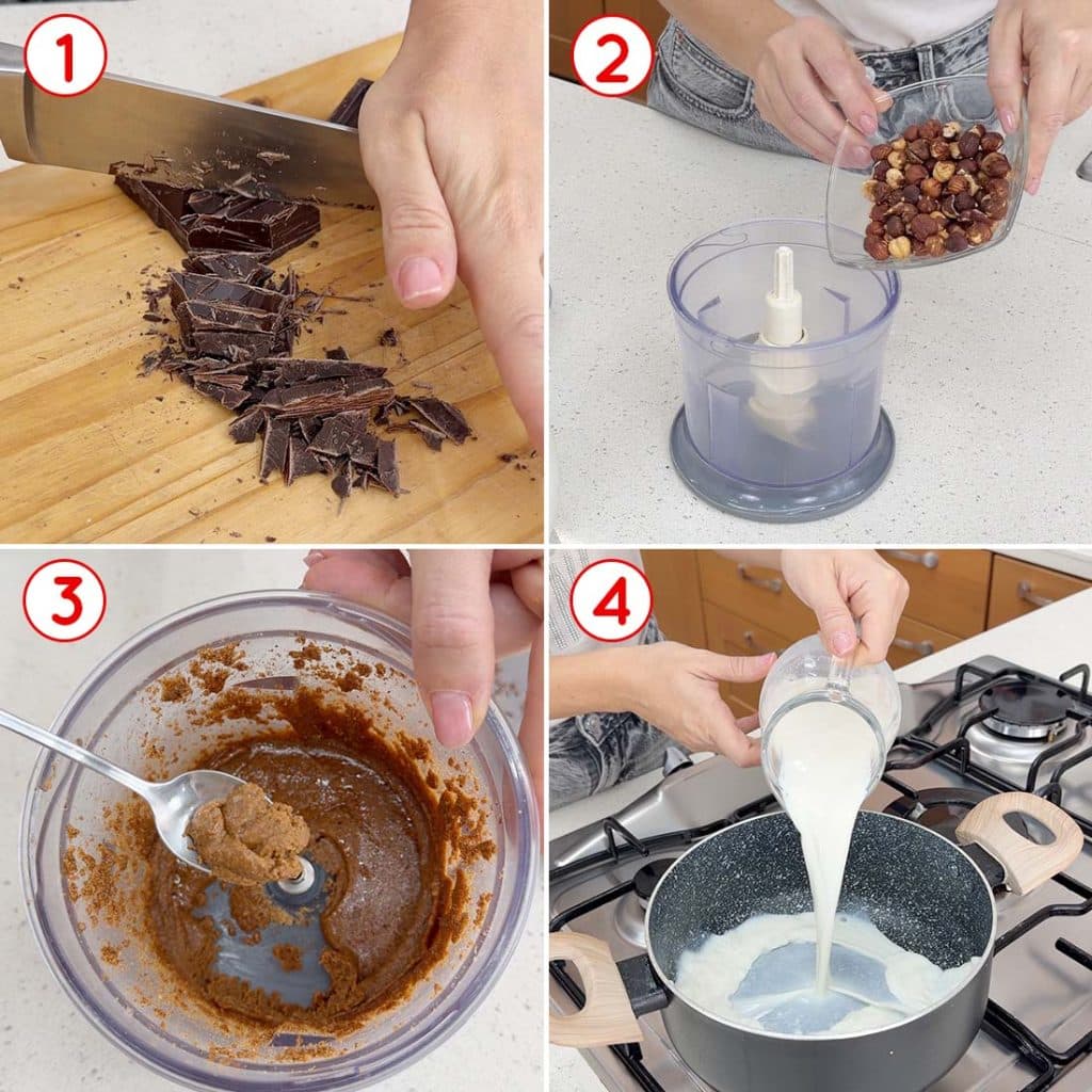 Cioccolato e pasta di nocciole