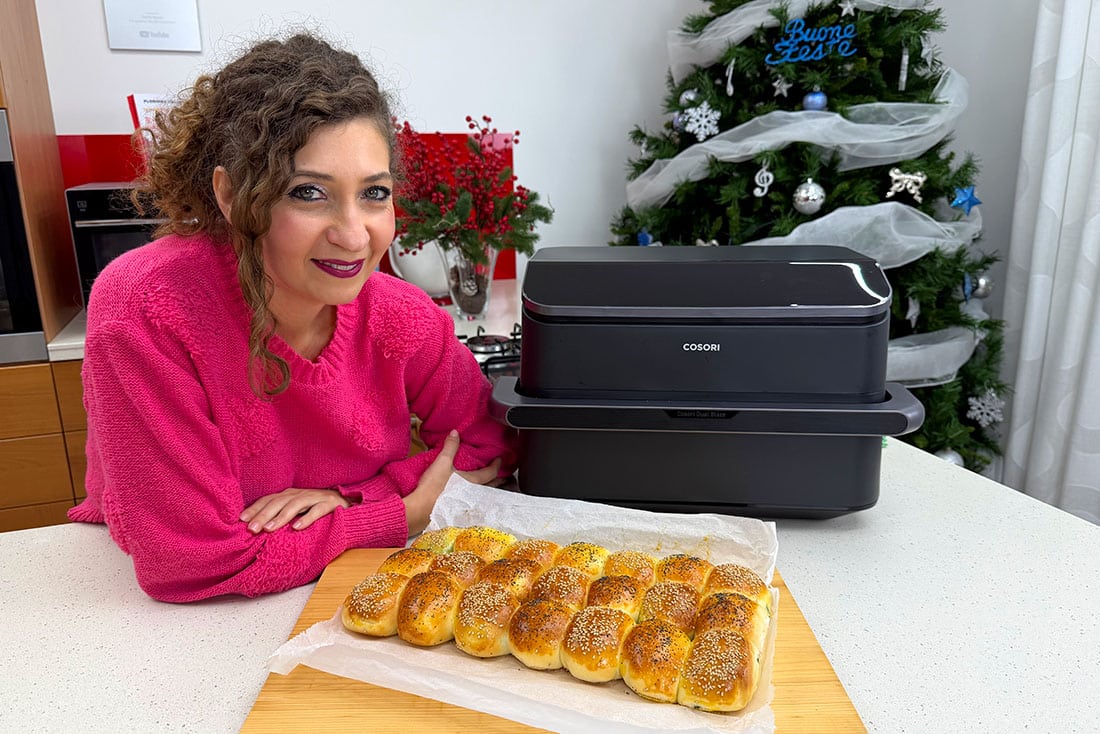 Danubio salato in friggitrice ad aria