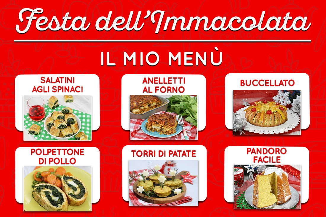 Menu dell'Immacolata 2025