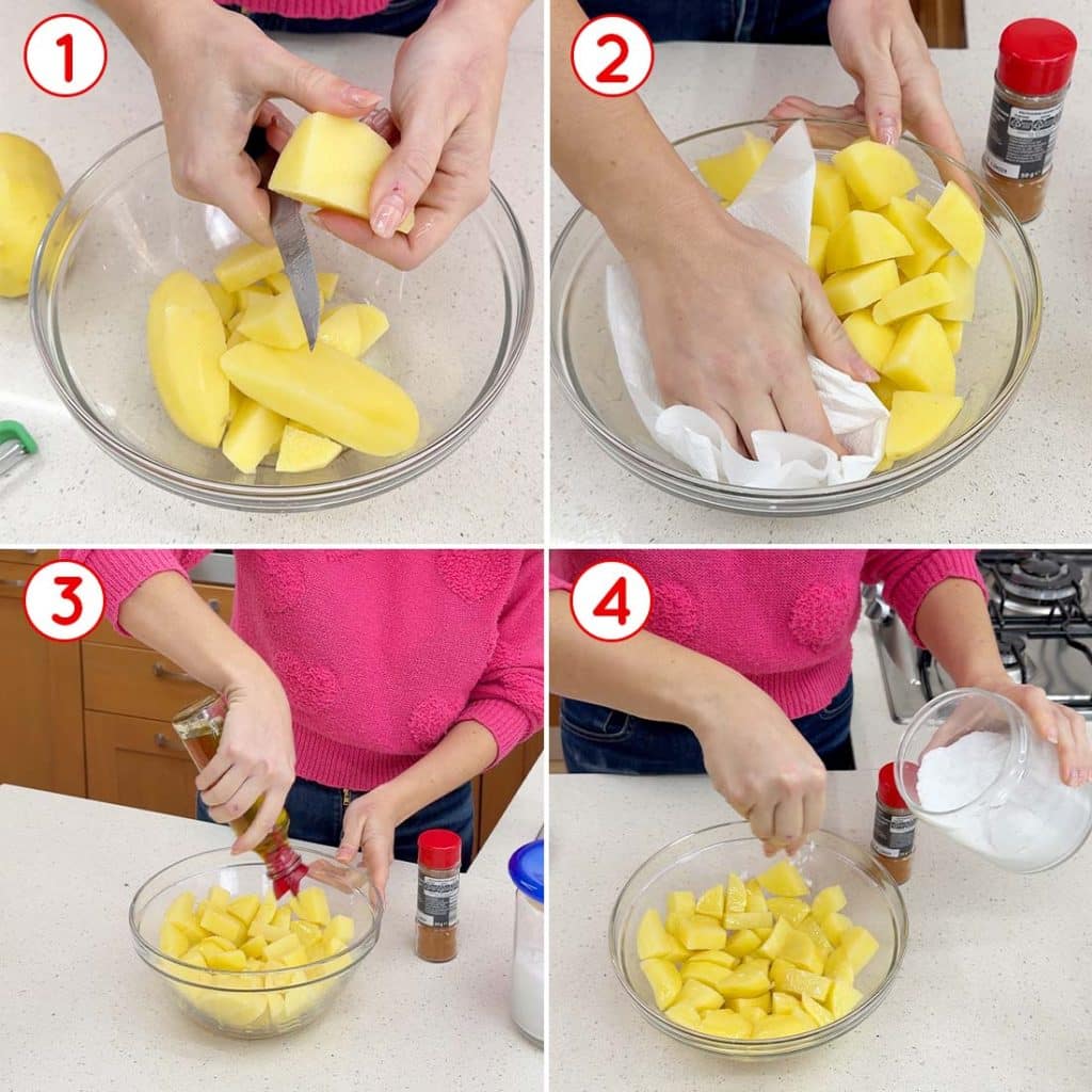 Patate in cubetti