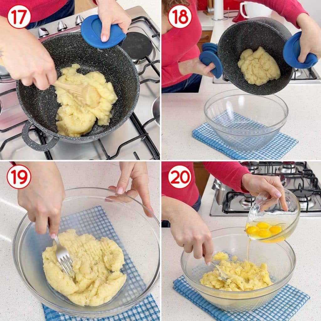 Lavorazione della pasta choux