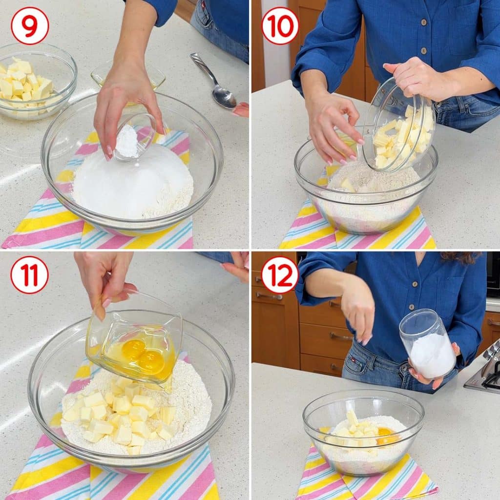 Ingredienti per l'impasto
