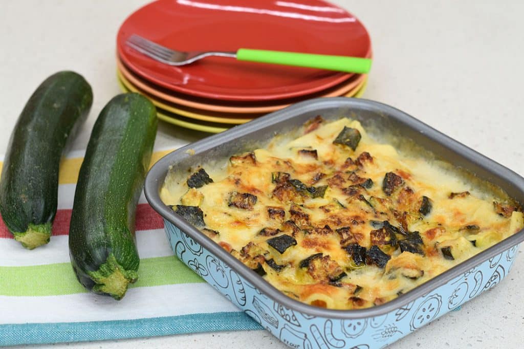Lasagne alle zucchine in friggitrice ad aria
