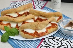Pizza baciata in friggitrice ad aria