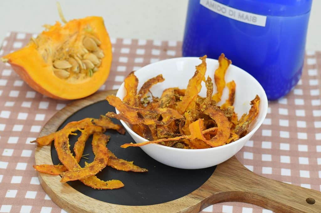 Chips di zucca croccanti