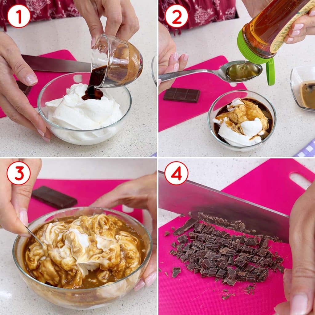 Preparazione della crema