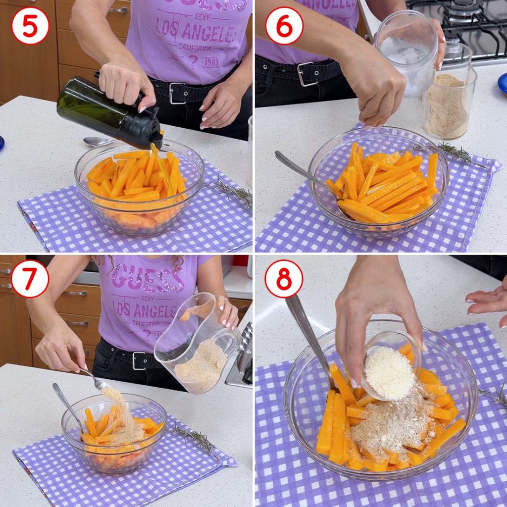 Come condire i bastoncini di zucca