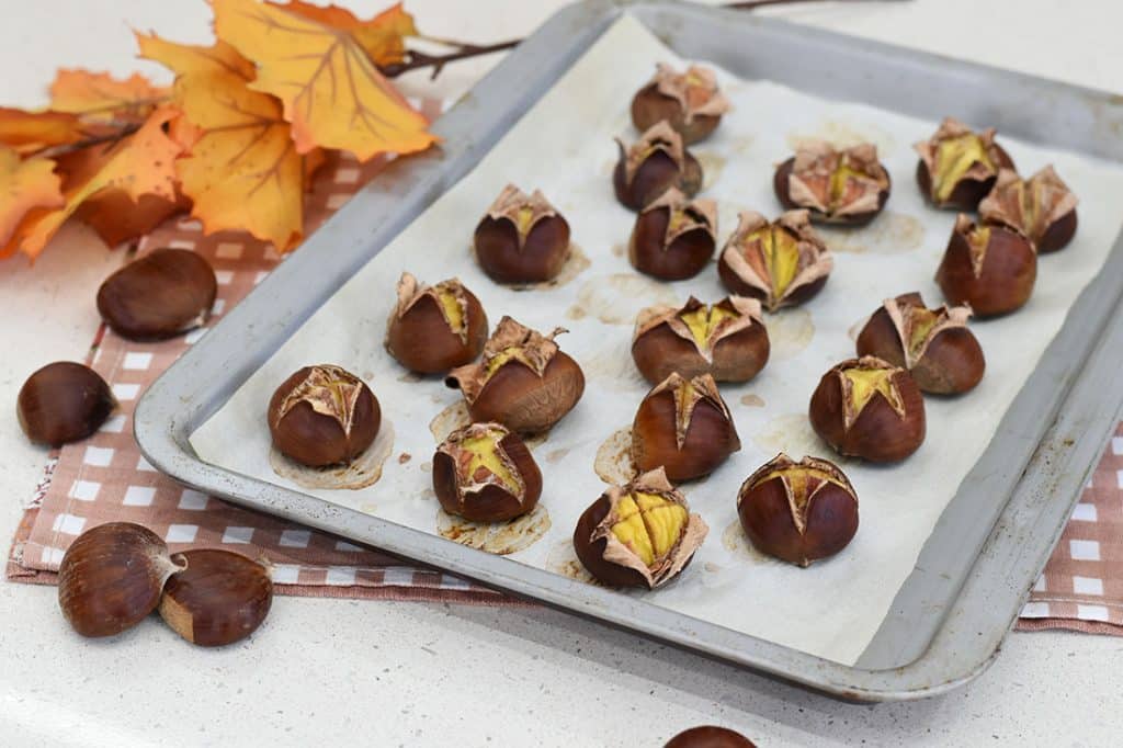 Castagne al forno