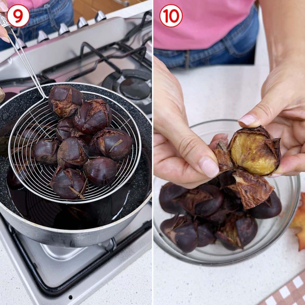 Castagne lesse pronte