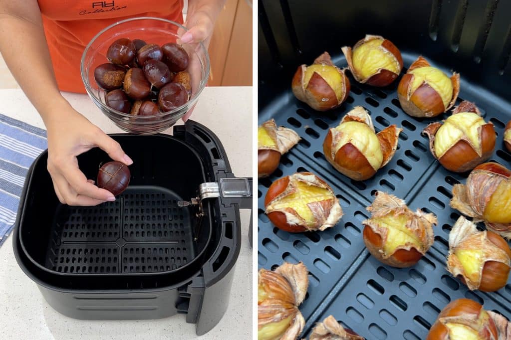 Castagne in friggitrice ad aria