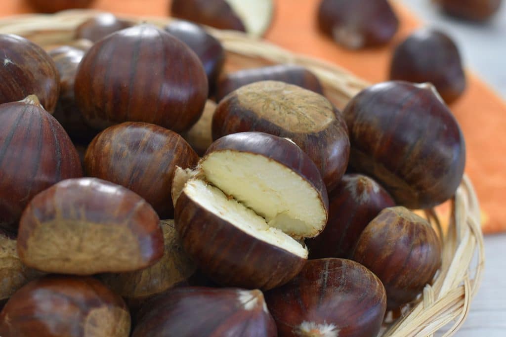 Castagne cotte in friggitrice ad aria