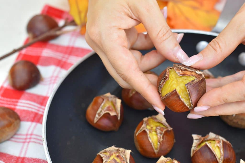 castagne in padella
