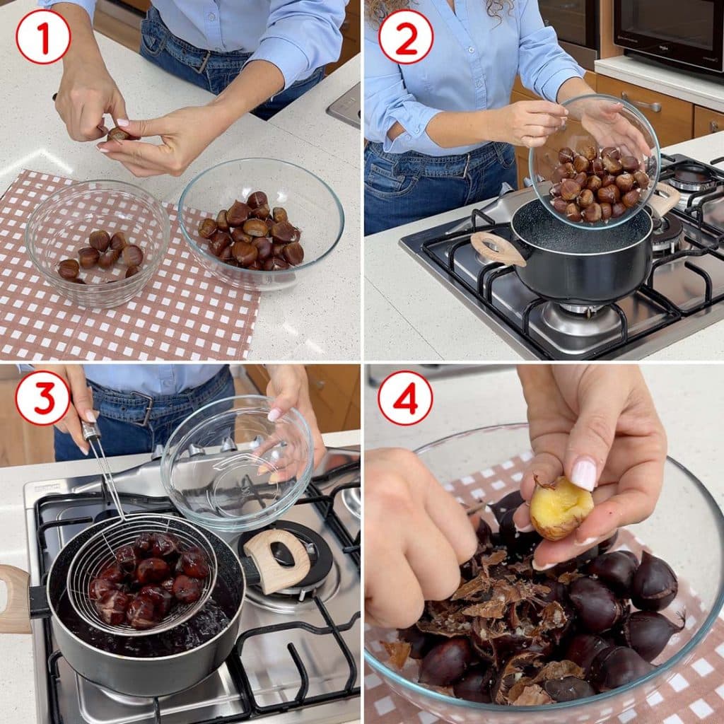Cottura delle castagne