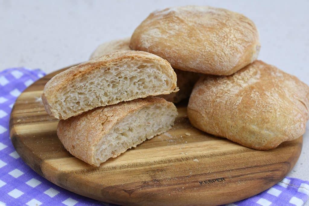 Pane ciabatta in friggitrice ad aria