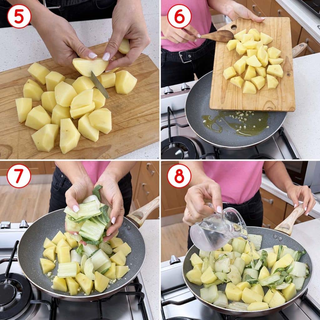 Patate e cottura in padella