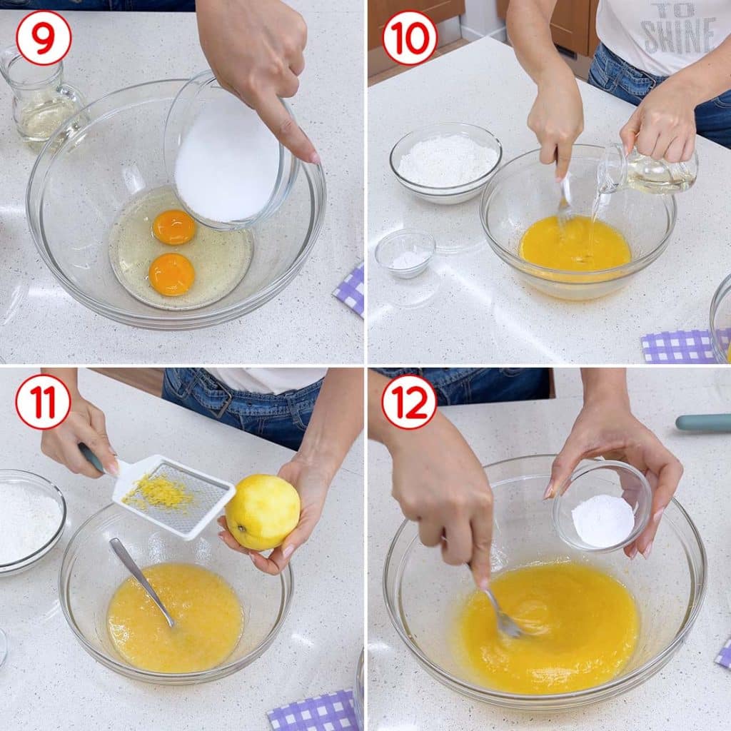 Preparazione della frolla morbida al limone