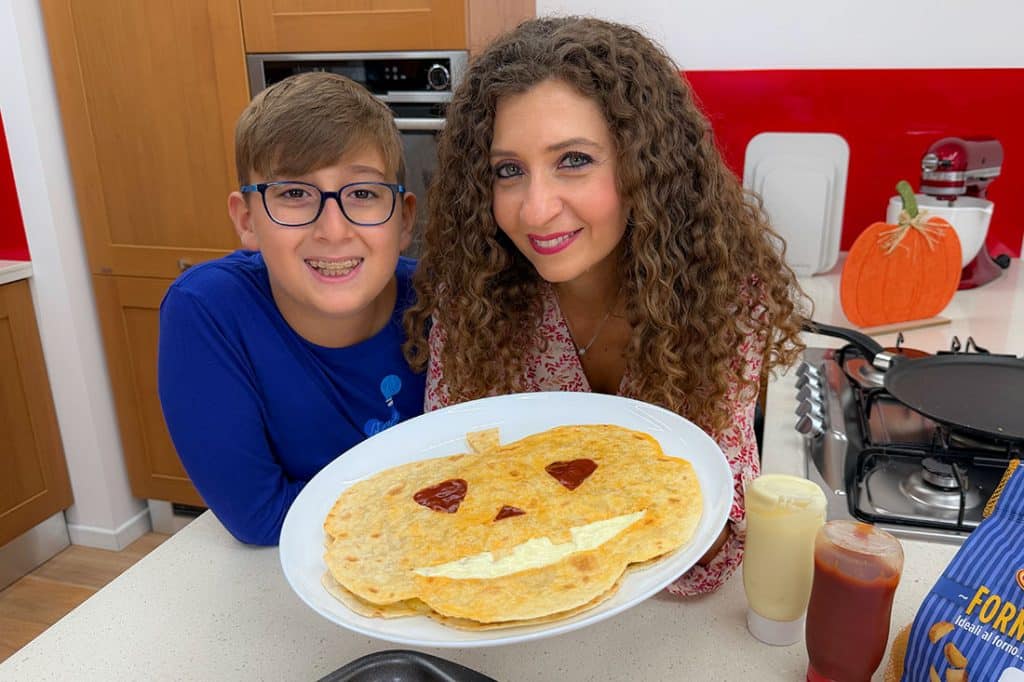 piadine con patate di Halloween