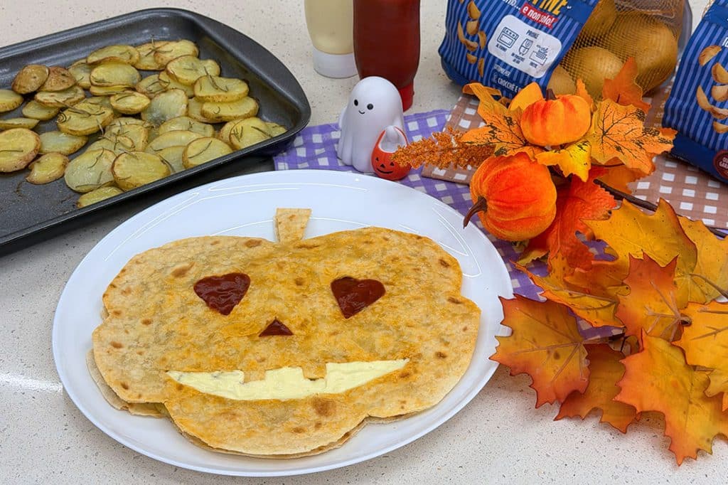 piadine con patate di Halloween